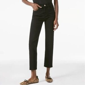 Frame Denim Le High Straight Jeans in Film Noir Wash Size 28